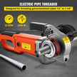 VEVOR Electric Pipe Threader, 2300W Pipe Threading Machine, Heavy-Duty Hand-Held Power Drive Kit, 110V Pipe Threader Machine Copper Motor, Portable Pipe Threader w/ 4 Dies 1/2
