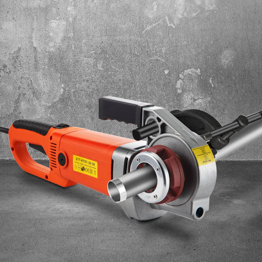 VEVOR Electric Pipe Threader, 2300W Pipe Threading Machine, Heavy-Duty Hand-Held Power Drive Kit, 110V Pipe Threader Machine Copper Motor, Portable Pipe Threader w/ 4 Dies 1/2