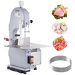 VEVOR Commercial Electric Meat Bandsaw, 1100W Stainless Steel Countertop Bone Sawing Machine, Workbeach 19.3