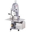 VEVOR Commercial Electric Meat Bandsaw, 1500W Stainless Steel Countertop Bone Sawing Machine, Workbeach 19.3