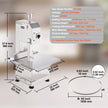 VEVOR Commercial Electric Meat Bandsaw, 2200W Stainless Steel Countertop Bone Sawing Machine, Workbeach 18.5