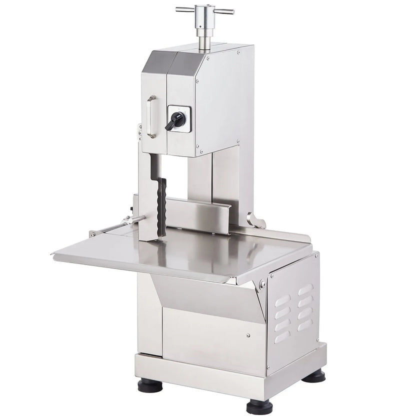 VEVOR Commercial Electric Meat Bandsaw, 2200W Stainless Steel Countertop Bone Sawing Machine, Workbeach 18.5