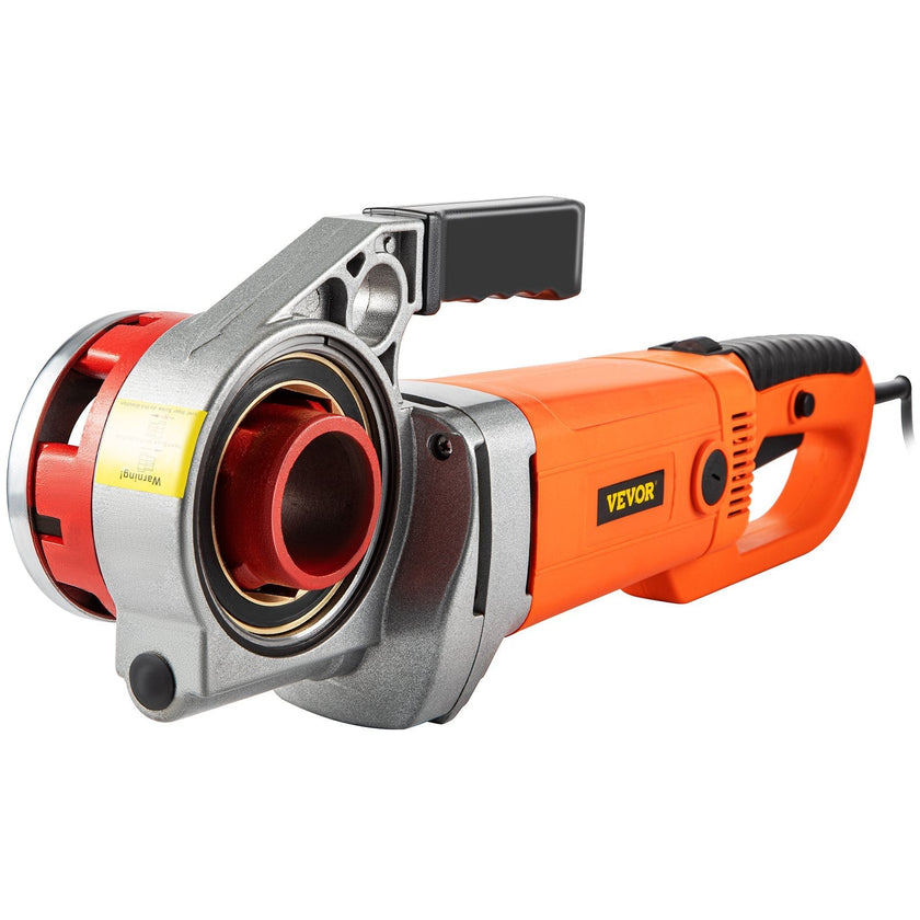 VEVOR Electric Pipe Threader, 2300W Pipe Threading Machine, Heavy-Duty Hand-Held Power Drive Kit, 110V Pipe Threader Machine Copper Motor, Portable Pipe Threader with 6 Dies 1/2