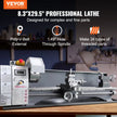 VEVOR Metal Lathe Machine, 8.3'' x 29.5'', Precision benchtop power metal lathe, 0-2500 RPM Continuously Variable Speed, 750W Brushless Motor Metal Gears, with Tool Box for Processing Precision Parts