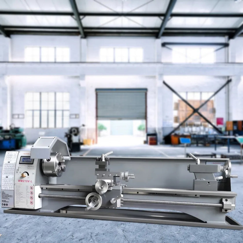 VEVOR Metal Lathe Machine, 8.3'' x 29.5'', Precision benchtop power metal lathe, 0-2500 RPM Continuously Variable Speed, 750W Brushless Motor Metal Gears, with Tool Box for Processing Precision Parts