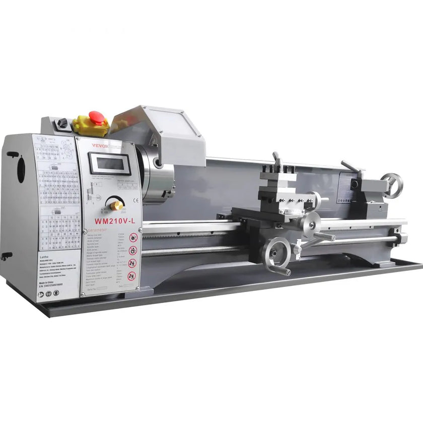 VEVOR Metal Lathe Machine, 8.3'' x 29.5'', Precision benchtop power metal lathe, 0-2500 RPM Continuously Variable Speed, 750W Brushless Motor Metal Gears, with Tool Box for Processing Precision Parts