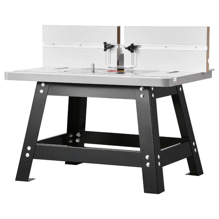 VEVOR Benchtop Router Table 24 x 15.7 in with Fence MDF Top Dust Collection Port