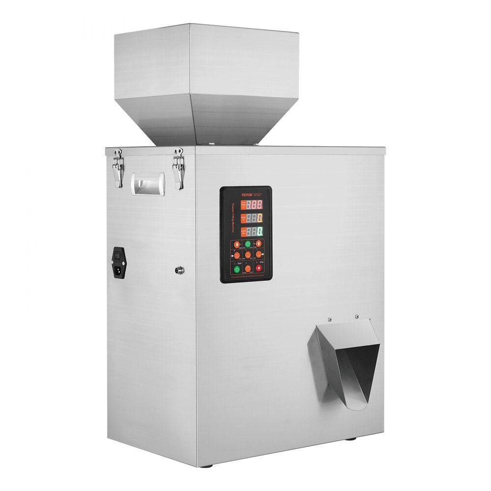 VEVOR Powder Filling Machine, 0.022-1.1lbs/10-500g, Automatic Intelligent Particle Weighing Filling Machine, Bottle Bag Powder Filler Particle Dispenser for Tea Seeds Grains Powder Flour Beans Glitter