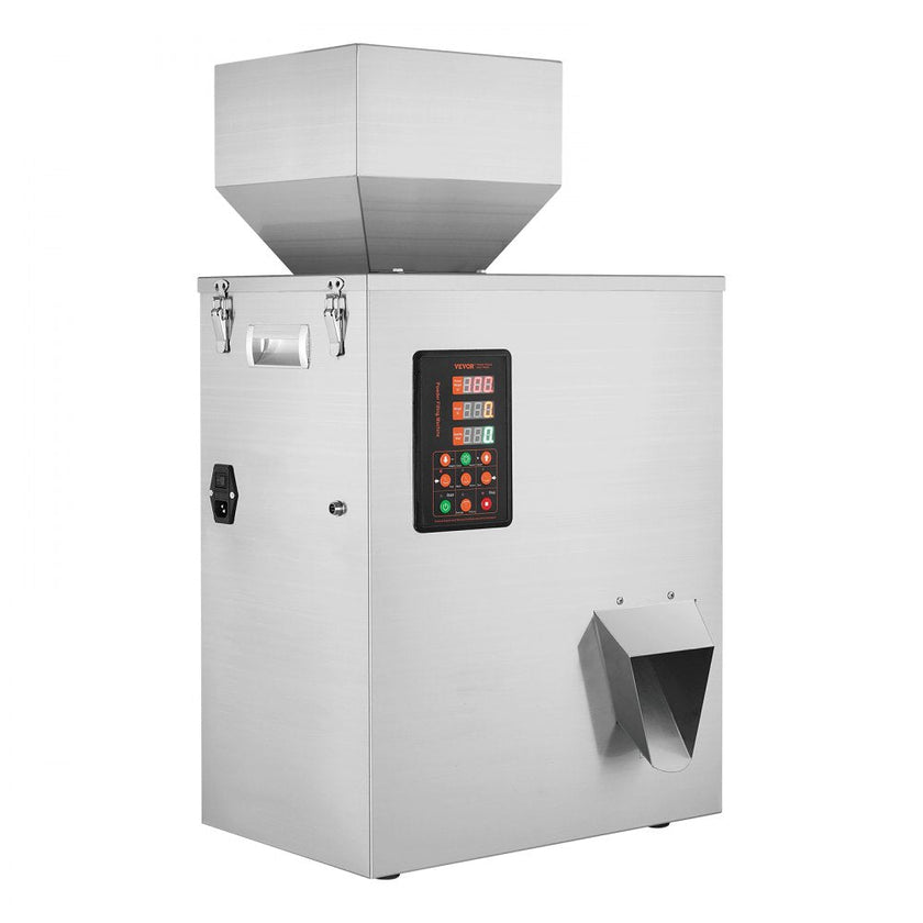 VEVOR Powder Filling Machine, 0.022-1.1lbs/10-500g, Automatic Intelligent Particle Weighing Filling Machine, Bottle Bag Powder Filler Particle Dispenser for Tea Seeds Grains Powder Flour Beans Glitter