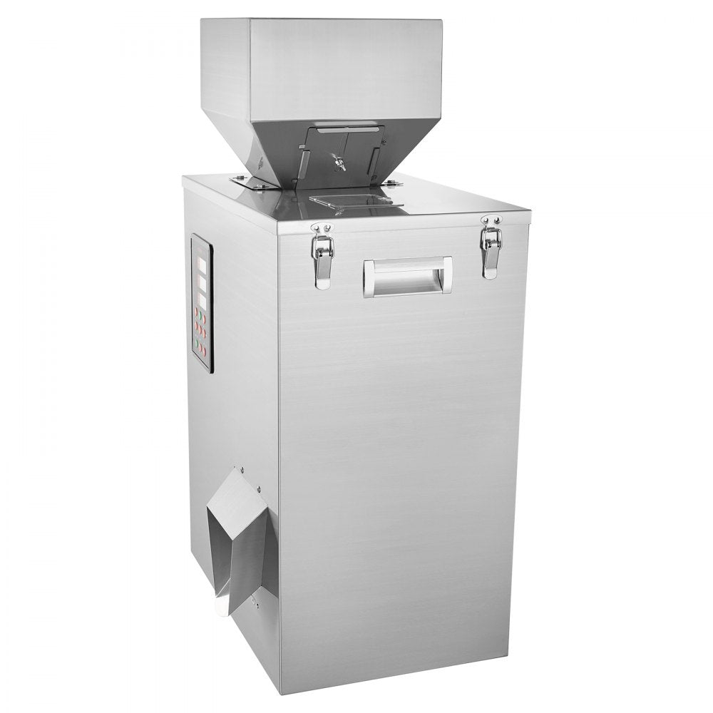 VEVOR Powder Filling Machine, 0.022-1.1lbs/10-500g, Automatic Intelligent Particle Weighing Filling Machine, Bottle Bag Powder Filler Particle Dispenser for Tea Seeds Grains Powder Flour Beans Glitter