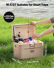 VEVOR Portable Cooler 16.5 QT Insulated Cooler 23 Can Capacity with Cup Holder