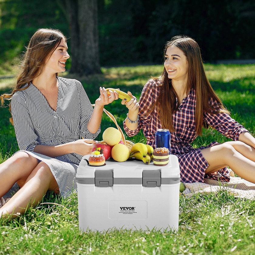 VEVOR Portable Cooler 21 QT Insulated Cooler 30 Can Capacity with Handles Strap