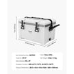 VEVOR Portable Cooler 26 QT Insulated Cooler 38 Can Capacity with Handles Strap