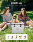 VEVOR Portable Cooler 38 QT Insulated Cooler 54 Can Capacity with Cup Holder