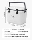 VEVOR Portable Cooler 38 QT Insulated Cooler 54 Can Capacity with Cup Holder