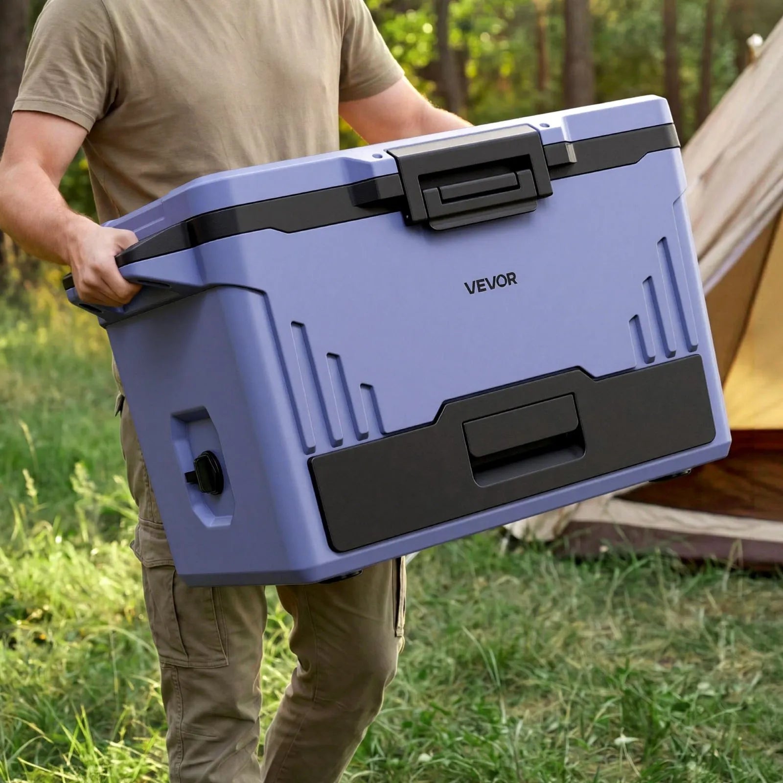 50 QT Hard Cooler with Ice Retention, Leak-Resistant Insulated Ice Chest
