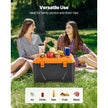 VEVOR Portable Cooler 63 QT Insulated Cooler 90 Can Capacity with Cup Holder