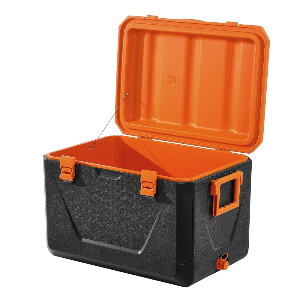 VEVOR Portable Cooler 63 QT Insulated Cooler 90 Can Capacity with Cup Holder