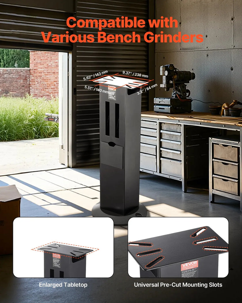 VEVOR Bench Grinder Stand Grinder Vise Floor Pedestal 11