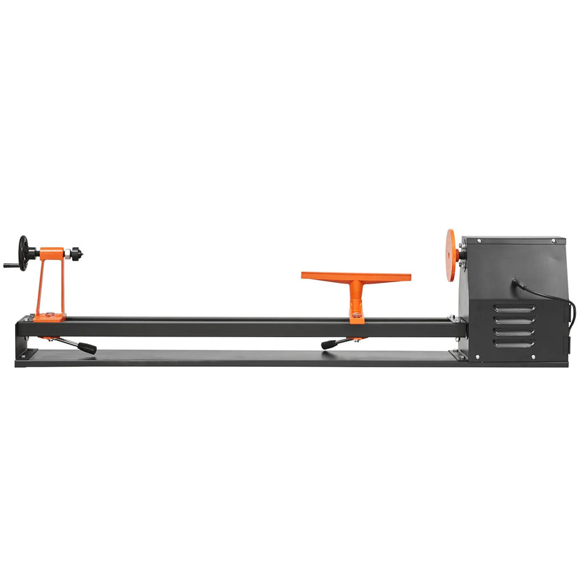 VEVOR Benchtop Wood Lathe, 14 in x 40 in, 0.5 HP 370W Power Wood Turning Lathe Machine, 4 Speed Adjustable 885/1245/1715/2425 RPM with Chisels Faceplate Plastic Handle Hex Wrench, for Woodworking