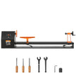 VEVOR Benchtop Wood Lathe, 14 in x 40 in, 0.5 HP 370W Power Wood Turning Lathe Machine, 4 Speed Adjustable 885/1245/1715/2425 RPM with Chisels Faceplate Plastic Handle Hex Wrench, for Woodworking