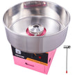 VEVOR Electric Cotton Candy Machine, 1000W Candy Floss Maker, Commercial Cotton Candy Machine with Stainless Steel Bowl, Sugar Scoop, and Drawer, Perfect for Home Kids Birthday, Family Party Pink