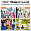 VEVOR Electric Cotton Candy Machine, 1000W Candy Floss Maker, Commercial Cotton Candy Machine with Stainless Steel Bowl, and Sugar Scoop, Perfect for Home Kids Birthday, Family Party (Blue)