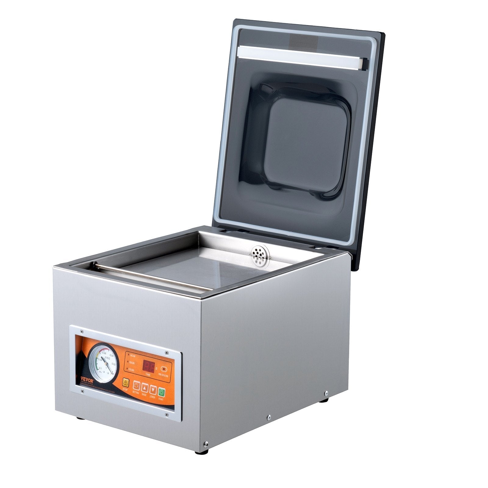 VEVOR Chamber Vacuum Sealer, 260W Sealing Power, Vacuum Packing Machine for Wet Foods, Meats, Marinades and More, Compact Size with 10.2