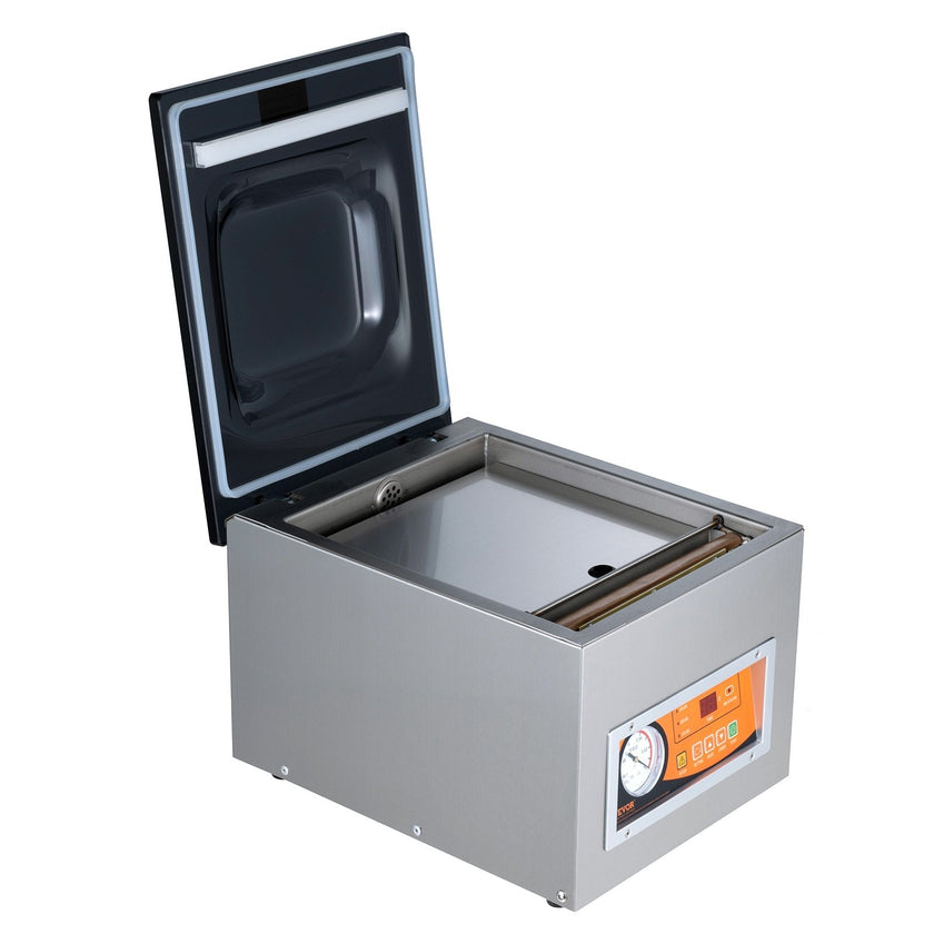 VEVOR Chamber Vacuum Sealer, 260W Sealing Power, Vacuum Packing Machine for Wet Foods, Meats, Marinades and More, Compact Size with 10.2
