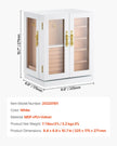 VEVOR Jewelry Box 360° Rotating Jewelry Organizer with 5 Spacious Drawers White