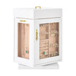 VEVOR Jewelry Box 360° Rotating Jewelry Organizer with 4 Necklace Hooks White