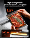 VEVOR Chamber Vacuum Sealer, 260W Sealing Power, Vacuum Packing Machine for Wet Foods, Meats, Marinades and More, Compact Size with 15.7