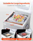 VEVOR Chamber Vacuum Sealer, 260W Sealing Power, Vacuum Packing Machine for Wet Foods, Meats, Marinades and More, Compact Size with 15.7