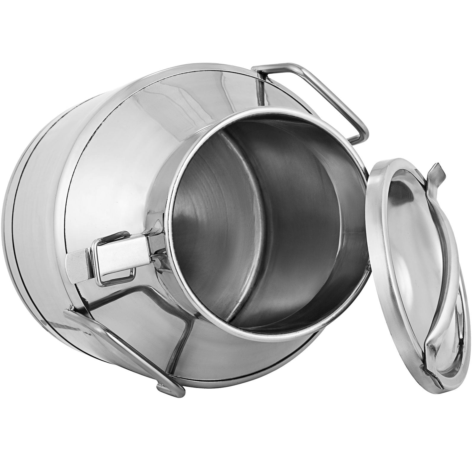 VEVOR Stainless Steel Milk Can 20 Liter Milk Bucket Wine Pail Bucket 5.25 Gallon Milk Can Tote Jug with Sealed Lid Heavy Duty