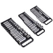 VEVOR Portable Socket Organizer Set 3PCS 76-Clip Magnetic Socket Tray Metric/SAE