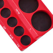VEVOR Magnetic Socket Organizer Set 3PCS Magnetic Socket Trays Red for SAE