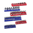 VEVOR Magnetic Socket Organizer Set 6PCS Socket Trays Blue & Red for Metric SAE