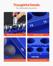 VEVOR Magnetic Socket Organizer Set 8PCS Socket Trays Blue & Red for Metric SAE