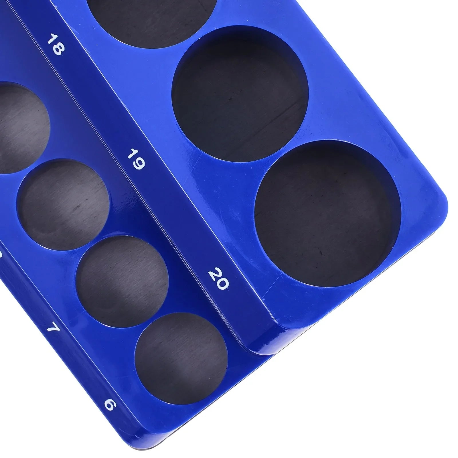 VEVOR Magnetic Socket Organizer Set 3PCS Magnetic Socket Trays Blue for Metric