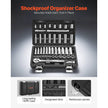 VEVOR 44-Piece Socket Set, 3/8