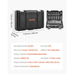 VEVOR 44-Piece Socket Set, 3/8