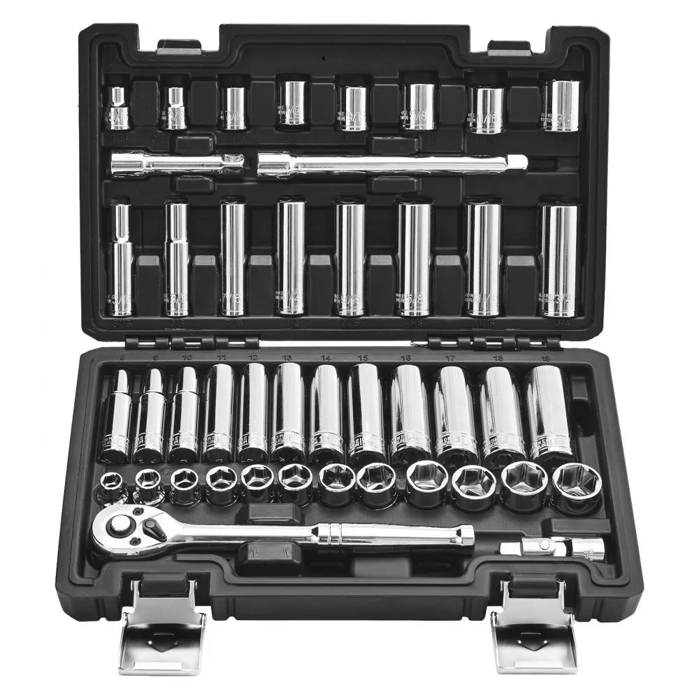 VEVOR 44-Piece Socket Set, 3/8
