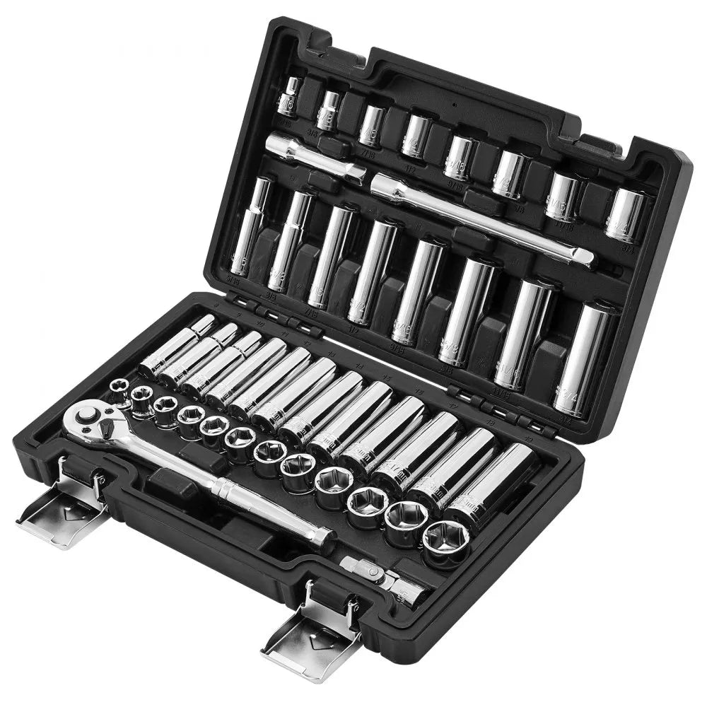 VEVOR 44-Piece Socket Set, 3/8
