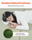 VEVOR Japanese Tatami Mat King Foldable & Non-Slip Rush Grass Tatami Mattress