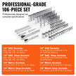 VEVOR Socket Set, 1/4