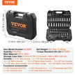 VEVOR Socket Set, 1/4