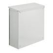 VEVOR Electrical Enclosure, 24x24x8in, Tested to UL Standards NEMA 4 Outdoor Enclosure, IP65 Waterproof & Dustproof Cold-Rolled Carbon Steel Hinged Junction Box for Outdoor Indoor Use, with Rain Hood
