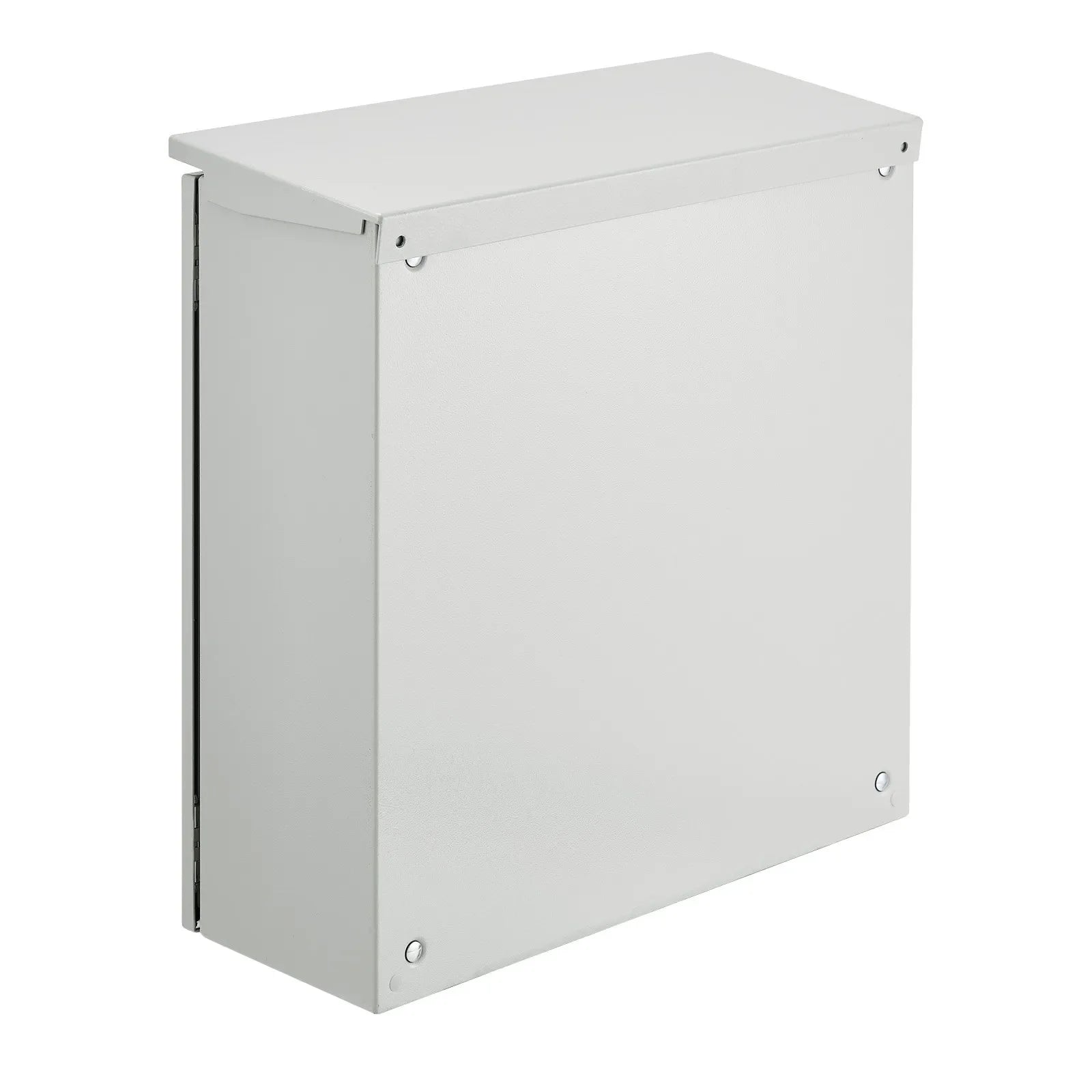VEVOR Electrical Enclosure, 24x24x8in, Tested to UL Standards NEMA 4 Outdoor Enclosure, IP65 Waterproof & Dustproof Cold-Rolled Carbon Steel Hinged Junction Box for Outdoor Indoor Use, with Rain Hood
