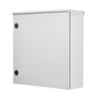 VEVOR Electrical Enclosure, 24x24x8in, Tested to UL Standards NEMA 4 Outdoor Enclosure, IP65 Waterproof & Dustproof Cold-Rolled Carbon Steel Hinged Junction Box for Outdoor Indoor Use, with Rain Hood