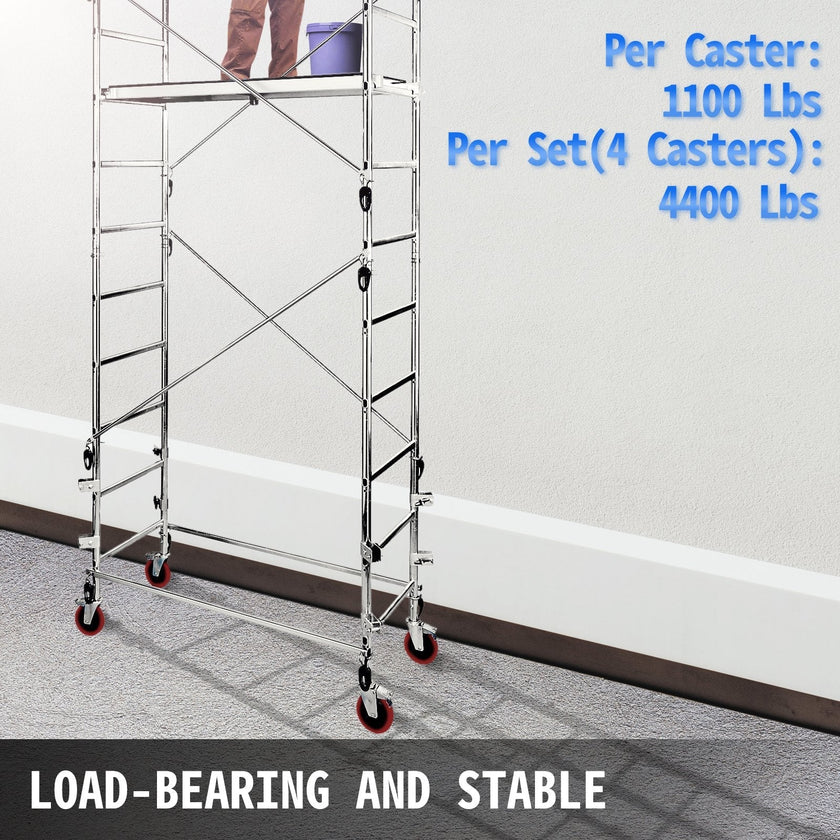 VEVOR Scaffolding Wheels Set, Heavy Duty 4-Pack 8\